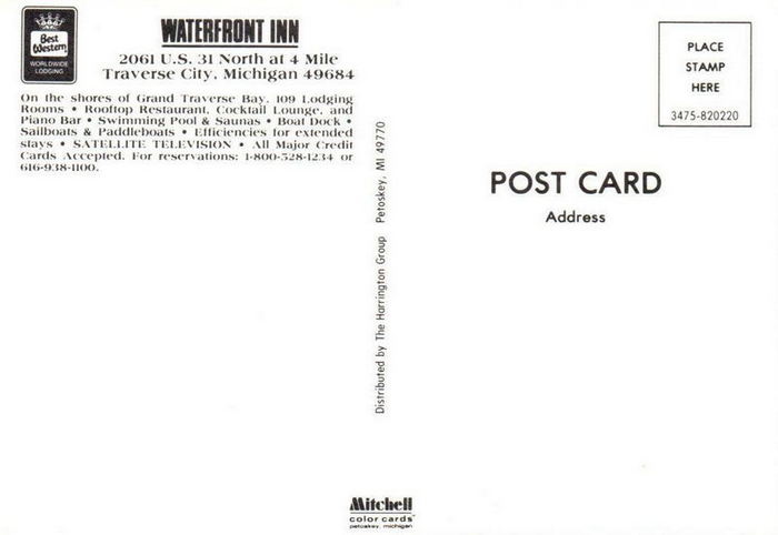 Bakers Acres Motel and Cottages (Waterfront Inn, Tamarack Lodge, Bakers Acres) - Waterfront Inn Postcard (newer photo)